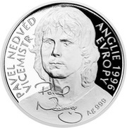 2 Dollars - Elizabeth II Pavel Nedvěd, Niue, 2017 reverse image