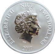 2 Dollars - Elizabeth II Year of the Rooster obverse image