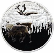 2 Dollars - Elizabeth II Caribou, Niue, 2017 reverse image