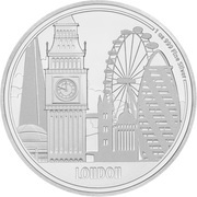 2 Dollars - Elizabeth II London, Niue, 2017 reverse image