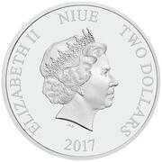 2 Dollars - Elizabeth II T-65 X-Wing Fighter obverse image