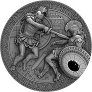 2 Dollars - Elizabeth II Achilles, Niue, 2017 reverse image