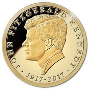 2 Dollars - Elizabeth II John F. Kennedy, Niue, 2017 reverse image