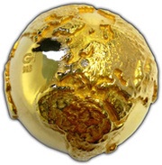2 Dollars - Elizabeth II Golden Diamond Globe, Niue, 2017 reverse image