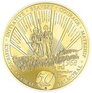 2 Dollars - Elizabeth II Battle of Coral and Balmoral, Niue, 2018 reverse image