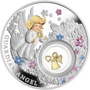 2 Dollars - Elizabeth II Guardian Angel, Niue, 2018 reverse image