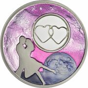 2 Dollars - Elizabeth II Moonlight Dancer, Niue, 2018 reverse image