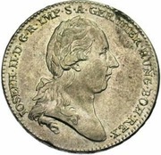 1 Couronne / Kronenthaler - Joseph II Type 1 obverse image