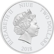 2 Dollars - Elizabeth II Space Invaders obverse image