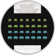 2 Dollars - Elizabeth II Space Invaders, Niue, 2018 reverse image