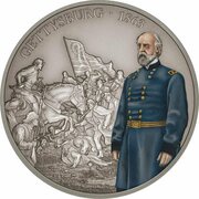 2 Dollars - Elizabeth II Battle of Gettysburg, Niue, 2018 reverse image
