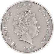 2 Dollars - Elizabeth II Jurassic Park 25th Anniversary obverse image