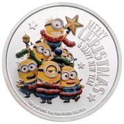 2 Dollars - Elizabeth II Minion Christmas 2018, Niue, 2018 reverse image