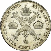 1 Couronne / Kronenthaler - Leopold II reverse image