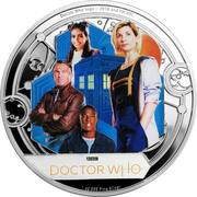 2 Dollars - Elizabeth II Doctor Who: Season 11, Niue, 2018 reverse image