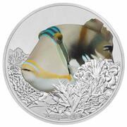 2 Dollars - Elizabeth II Triggerfish, Niue, 2018 reverse image