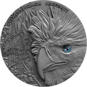 2 Dollars - Elizabeth II Philippine Eagle, Niue, 2018 reverse image