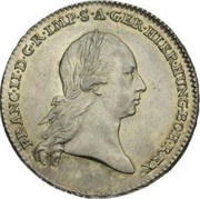 1 Couronne / Kronenthaler - Franz II Type 2 obverse image