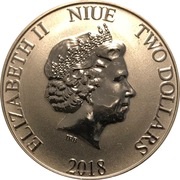 2 Dollars - Elizabeth II Darth Vader obverse image