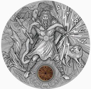 2 Dollars - Elizabeth II Perun, Niue, 2018 reverse image