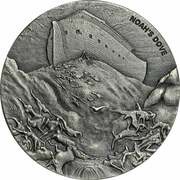 2 Dollars - Elizabeth II Noah's Dove, Niue, 2018 reverse image