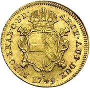 1 Souverain - Maria Theresa Large flan reverse image