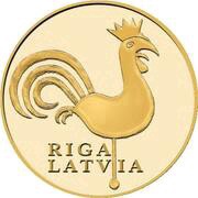2 Dollars - Elizabeth II Riga Rooster, Niue, 2018 reverse image