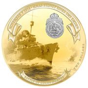 2 Dollars - Elizabeth II Battle of Cocos, Niue, 2019 reverse image