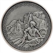 2 Dollars - Elizabeth II Sinbad the Sailor, Niue, 2019 reverse image