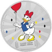 2 Dollars - Elizabeth II Daisy Duck, Niue, 2019 reverse image