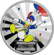 2 Dollars - Elizabeth II Donald Duck, Niue, 2019 reverse image