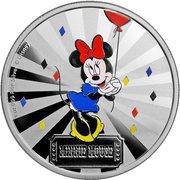 2 Dollars - Elizabeth II Minnie Mouse, Niue, 2019 reverse image