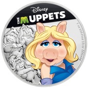 2 Dollars - Elizabeth II Miss Piggy, Niue, 2019 reverse image