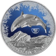 2 Dollars - Elizabeth II Orca, Niue, 2019 reverse image