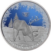 2 Dollars - Elizabeth II Reindeer, Niue, 2019 reverse image