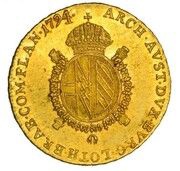 1 Souverain - Francis II Hall mint reverse image