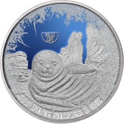 2 Dollars - Elizabeth II Seal, Niue, 2019 reverse image