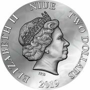 2 Dollars - Elizabeth II Rose obverse image