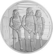 2 Dollars - Elizabeth II Stormtroopers, Niue, 2019 reverse image