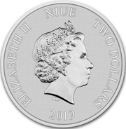 2 Dollars - Elizabeth II Lion King obverse image