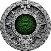 2 Dollars - Elizabeth II Aztec Calendar, Niue, 2019 reverse image