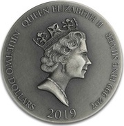 2 Dollars - Elizabeth II Crown of Thorns obverse image