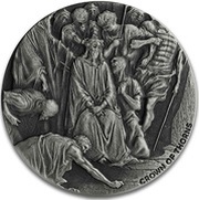 2 Dollars - Elizabeth II Crown of Thorns, Niue, 2019 reverse image