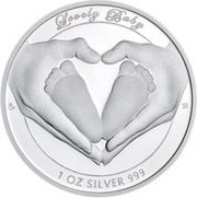 2 Dollars - Elizabeth II Lovely Baby, Niue, 2020 reverse image