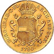 2 Souverains - Maria Theresa Vienna type 3 reverse image