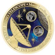 2 Dollars - Elizabeth II Parkes Radio Telescope, Niue, 2020 reverse image