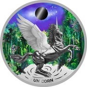2 Dollars - Elizabeth II Unicorn, Niue, 2020 reverse image