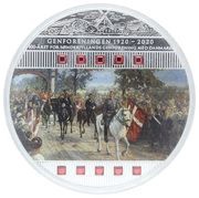 2 Dollars - Elizabeth II Reunification, Niue, 2020 reverse image
