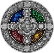 2 Dollars - Elizabeth II Slavic Calendar, Niue, 2020 reverse image