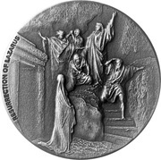 2 Dollars - Elizabeth II Resurrection of Lazarus, Niue, 2020 reverse image